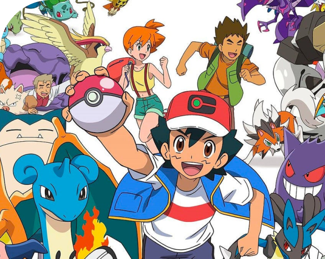 Ash, Misty & Brock and Pokémons